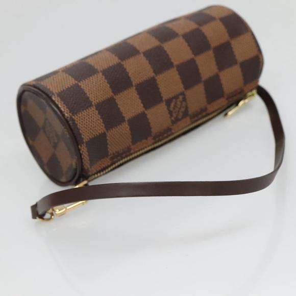 LOUIS VUITTON Damier Ebene Papillon Pouch LV Auth 130869 - Picture 7 of 16